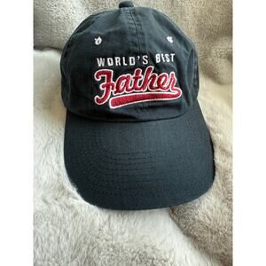 Signatures World’s Best Father Dad Hat Navy Embroidered Baseball Adjustable